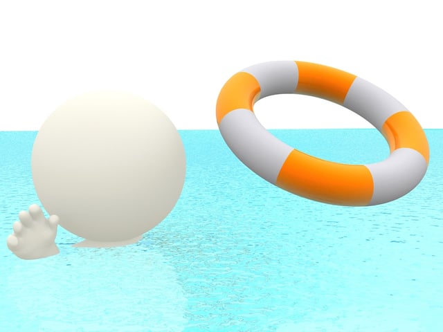 3D man swimming towards a life saver.jpeg
